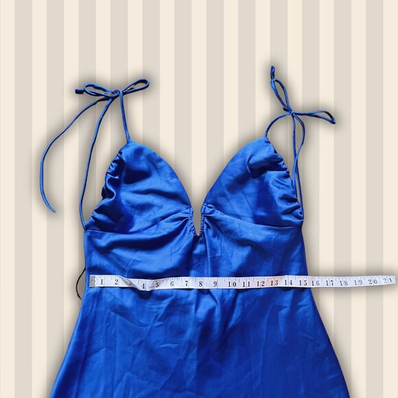 Secondhand Dynamite cobalt blue slip dress - Size: Medium - Picture 6 of 8